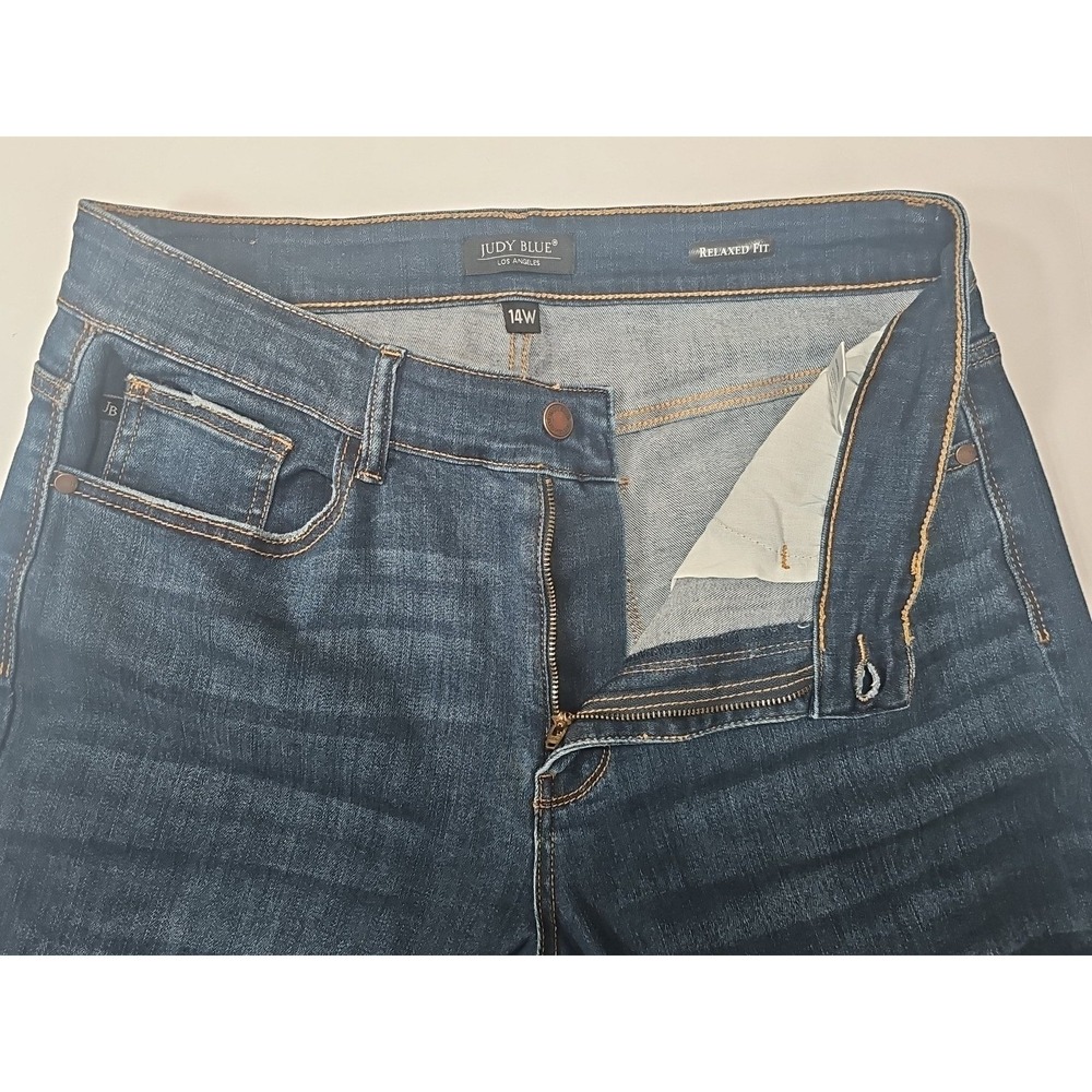 Judy Blue Jeans Los Angeles Women's 14W Denim JB82325DK-PL Relaxed Fit Dark